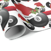 Christmas Billiard Pool Ball | DIY Text Geschenkpapier (Rolleneckpunkt)