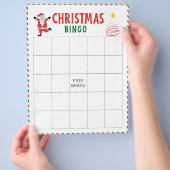 Christmas Bingo Cards | Kids Christmas Party Game Flyer (Hand)