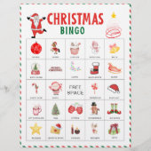 Christmas Bingo Cards | Kids Christmas Party Game Flyer (Vorne)