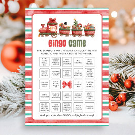 Christmas Bingo Game Feiertagskarte