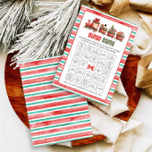 Christmas Bingo Game Feiertagskarte