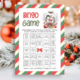 Christmas Bingo Game Feiertagskarte