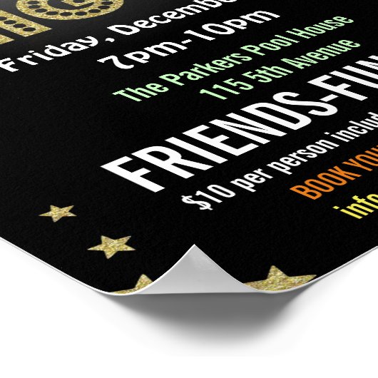 Christmas Bingo Night Flyer Poster (Ecke)