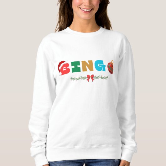 Christmas BINGO Sweatshirt (Vorderseite)