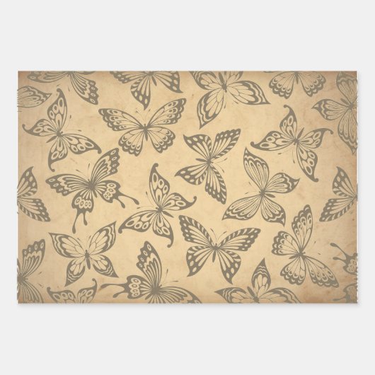 Christmas Birch Forest Fashion Ayasha Logo Geschenkpapier Set (Vorderseite)