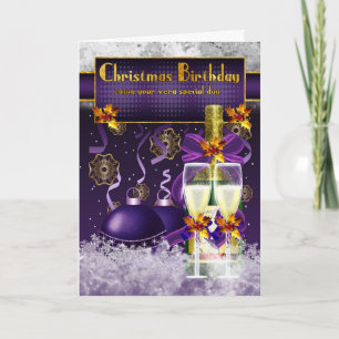 Christmas Birthday Feiertagskarte