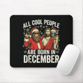 Christmas Birthday Humor Funny Jesus Born In Decem Mousepad (Mit Mouse)