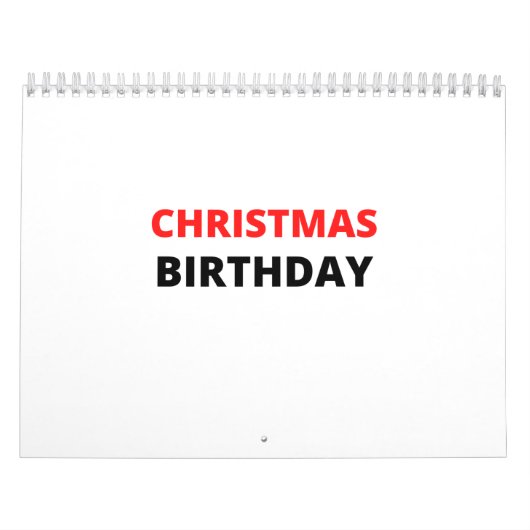 CHRISTMAS BIRTHDAY KALENDER (Titelbild)