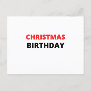CHRISTMAS BIRTHDAY POSTKARTE