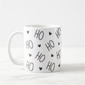 Christmas Black and White Coffee Mug Ho Ho Ho Kaffeetasse (Links)