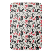 Christmas Black Cat Badematte (Vorderseite Vertikal)