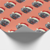 Christmas Black Cat Geschenkpapier (Ecke)