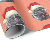 Christmas Black Cat Geschenkpapier (Rolleneckpunkt)
