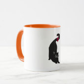 Christmas Black Cat Tasse (Vorderseite Links)