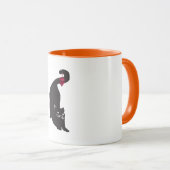 Christmas Black Cat Tasse (VorderseiteRechts)