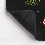 Christmas Black Cats Merry Christmas Cute Holiday Mousepad (Ecke)