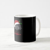 Christmas Black Cockapoo, Cavapoo, Cavoodle, Merry Kaffeetasse (VorderseiteRechts)