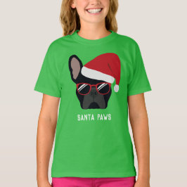 Christmas Black French Bulldog T - Shirt