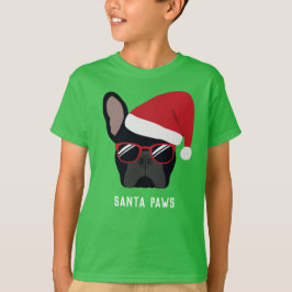 Christmas Black French Bulldog T - Shirt
