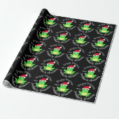 Christmas Black Frog Weihnachtsmannmütze Neuheit Geschenkpapier (Ungerollt)