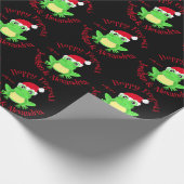 Christmas Black Frog Weihnachtsmannmütze Neuheit Geschenkpapier (Ecke)