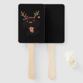 Christmas Black Lab Essential T-Shirt Fächer (Vorne und Hinten)