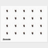 Christmas Black Lab Herz-Aufkleber (Blatt)