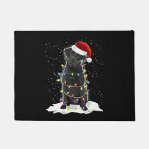 Christmas Black Labrador Hund Lover Schwitziges Sh Fußmatte