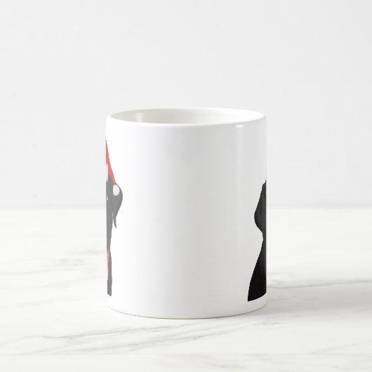 Christmas Black Labrador Retriever Kaffeetasse (Mittel)