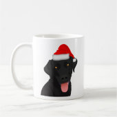 Christmas Black Labrador Retriever Kaffeetasse (Links)