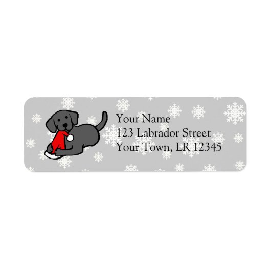 Christmas Black Labradors Cartoon (Vorne)