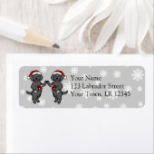 Christmas Black Labradors Cartoon (Insitu)