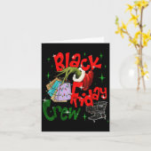 Christmas Black Shopng Family Funny Friday Shopng Karte (Gelbe Blume)