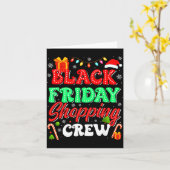 Christmas Black Shopng Family Funny Friday Shopng Karte (Gelbe Blume)