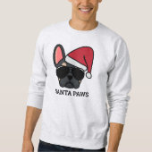 Christmas Black Tan French Bulldog Sweatshirt (Vorderseite)