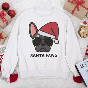 Christmas Black Tan French Bulldog Sweatshirt