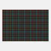 Christmas Black Tartan Kariert Geschenkpapier Set (Vorderseite)