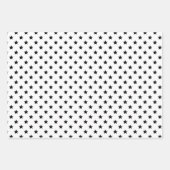 Christmas Black & White Wrapping Paper Geschenkpapier Set (Vorderseite 3)