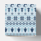 CHRISTMAS Blaues Hirschmuster personalisiert Gesic Geschenkschachtel (Oben)