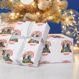 CHRISTMAS BLESSINGS Family Wiedersehen Foto Geschenkpapier