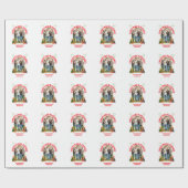 CHRISTMAS BLESSINGS Family Wiedersehen Foto Geschenkpapier (Flach)