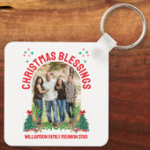 CHRISTMAS BLESSINGS FAMILY WIEDERSEHEN Matching Gr Schlüsselanhänger (Rückseite)