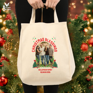 CHRISTMAS BLESSINGS FAMILY WIEDERSEHEN Matching Gr Tragetasche