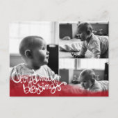 Christmas Blessings Feiertagspostkarte (Vorderseite)