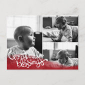 Christmas Blessings Feiertagspostkarte (Vorderseite)