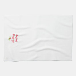 Christmas Blessings Holiday Holly Festive Colorful Geschirrtuch