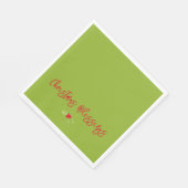 Christmas Blessings Holly Festive Holiday Faith Serviette (Ecke)