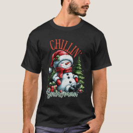 Christmas Bliss Snowman Apparel T-Shirt