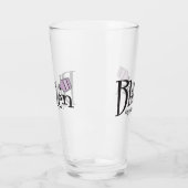 Christmas Blitzen Funny Reindeer Lila Gläser (Links)