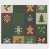 Christmas Block Christmas Wrap Geschenkpapier (Flach)